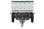 Remorque simple essieu Unitrailer GARDEN TRAILER 264 KIPP avec rehausses de ridelles et bâche plate bleue – Image 6