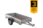 Remorque voiture simple essieu Unitrailer Garden Trailer 230 x 125 cm avec timon fixe 500/750 kg – Image 5