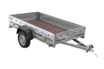 Remorque voiture simple essieu Unitrailer Garden Trailer 230 x 125 cm avec timon fixe 500/750 kg