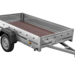 Remorque voiture simple essieu Unitrailer Garden Trailer 230 x 125 cm avec timon fixe 500/750 kg