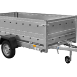 Unitrailer Remorque de Jardin 264 KIPP (Neuf) avec Roue Jockey et Planches Bis